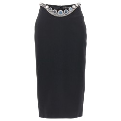 'Puffer Circle Embroidery' skirt