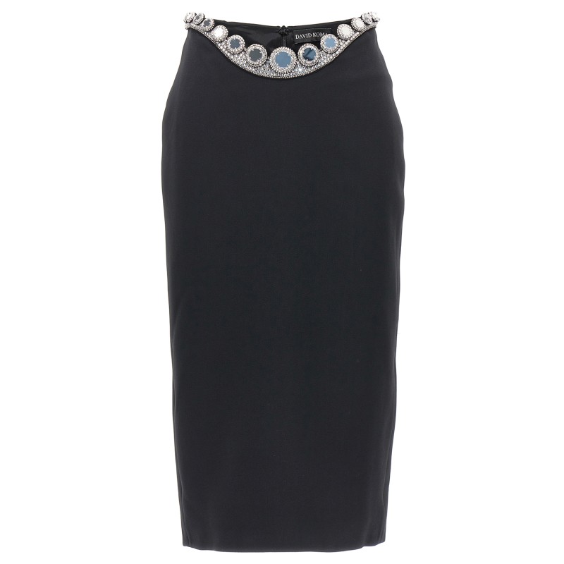 'Puffer Circle Embroidery' skirt