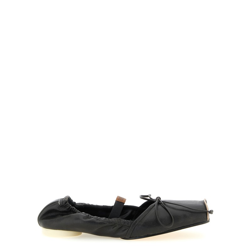 Square toe ballet flats