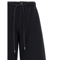 Trompe l'oeil bermuda pants