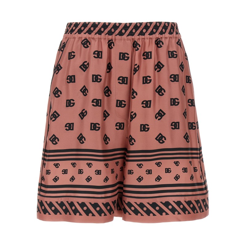 Silk bermuda shorts