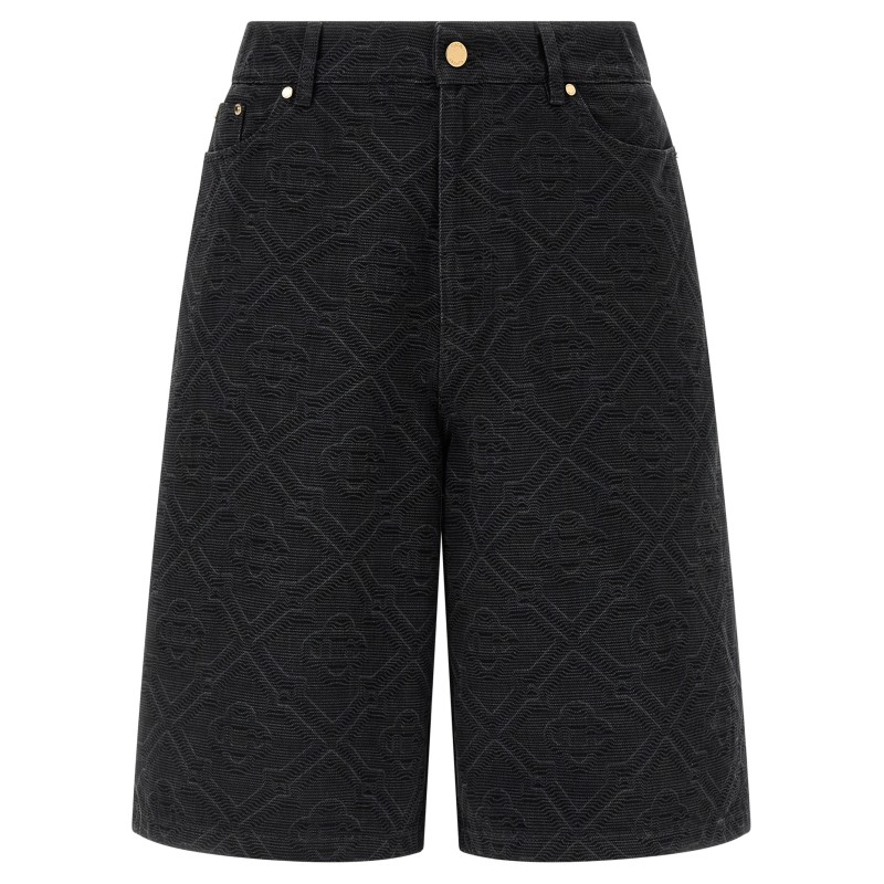 'Laser Monogram Denim' bermuda shorts