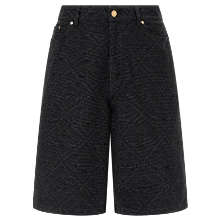 'Laser Monogram Denim' bermuda shorts
