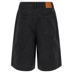 'Laser Monogram Denim' bermuda shorts