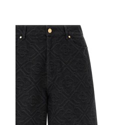 'Laser Monogram Denim' bermuda shorts