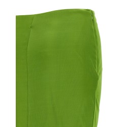 Shiny viscose skirt