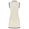 'White Pointelle Knit Mini' dress