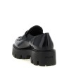 Brushed leather loafers