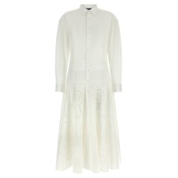 Openwork embroidery dress