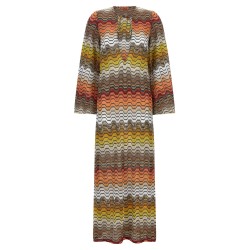Greek motif cover-up dress