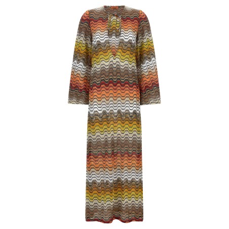 Greek motif cover-up dress