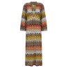 Greek motif cover-up dress