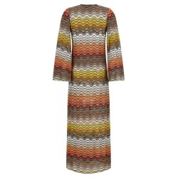 Greek motif cover-up dress