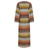 Greek motif cover-up dress