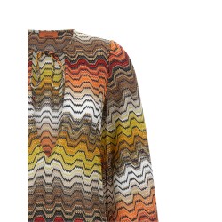 Greek motif cover-up dress