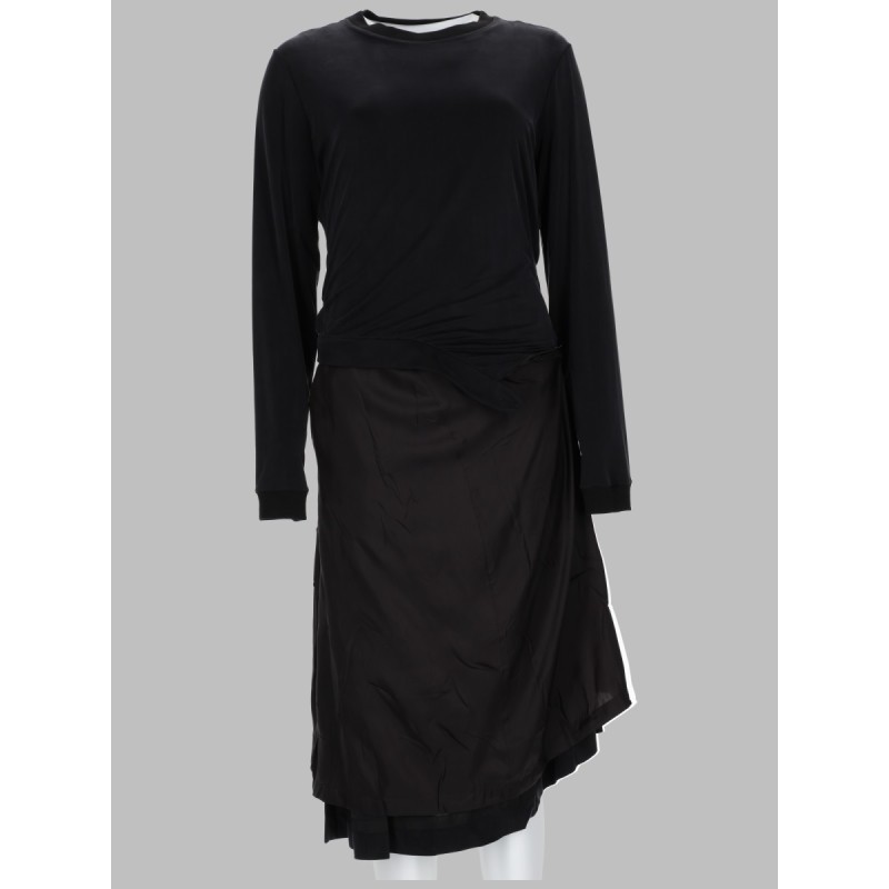 ABITO MIDI CON DRAPPEGGIO