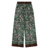 PANTALONE IN SETA CON STAMPA PAISLEY