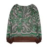 BLUSA IN SETA CON STAMPA PAISLEY