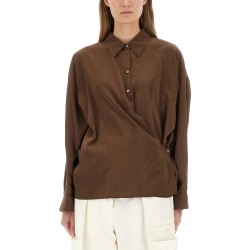 "STRAIGHT COLLAR TWISTED" SHIRT