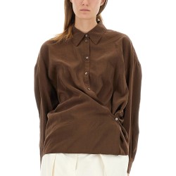 "STRAIGHT COLLAR TWISTED" SHIRT