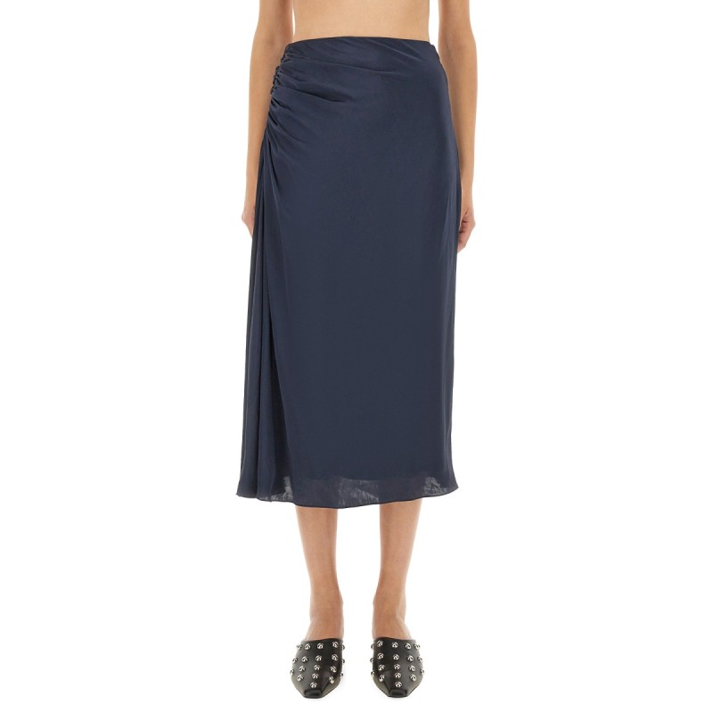 DRAPED MIDI SKIRT