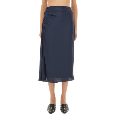DRAPED MIDI SKIRT