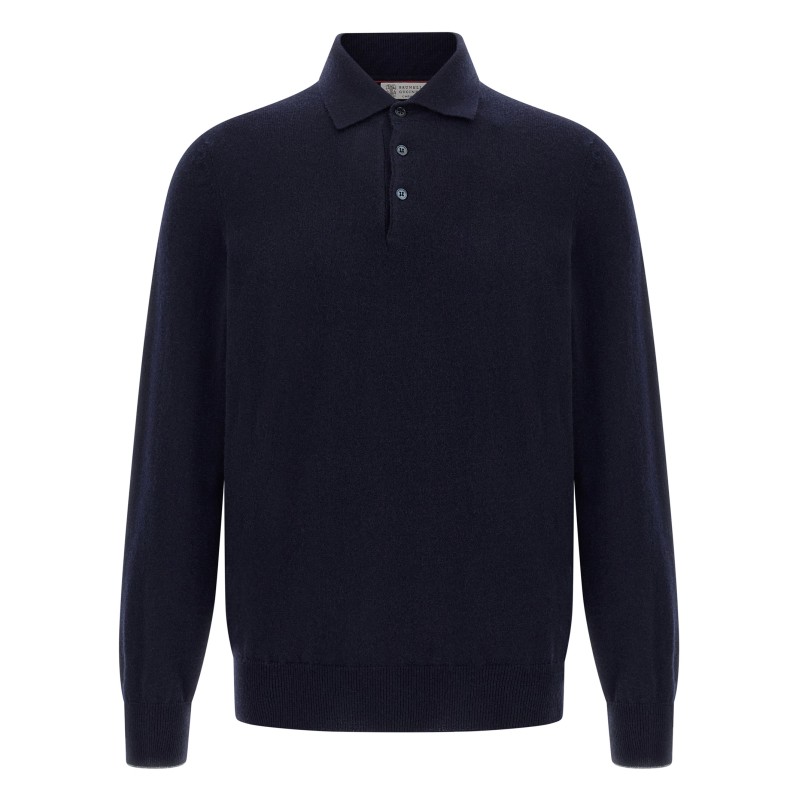 Cashmere polo shirt