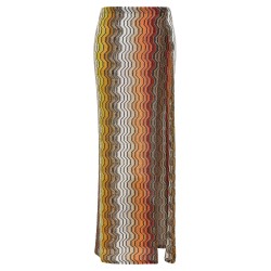 Greek zig pattern raschel skirt