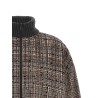Sequin check bomber jacket