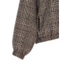 Sequin check bomber jacket