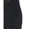 'Polka Dot Satin Lace Maxi' dress