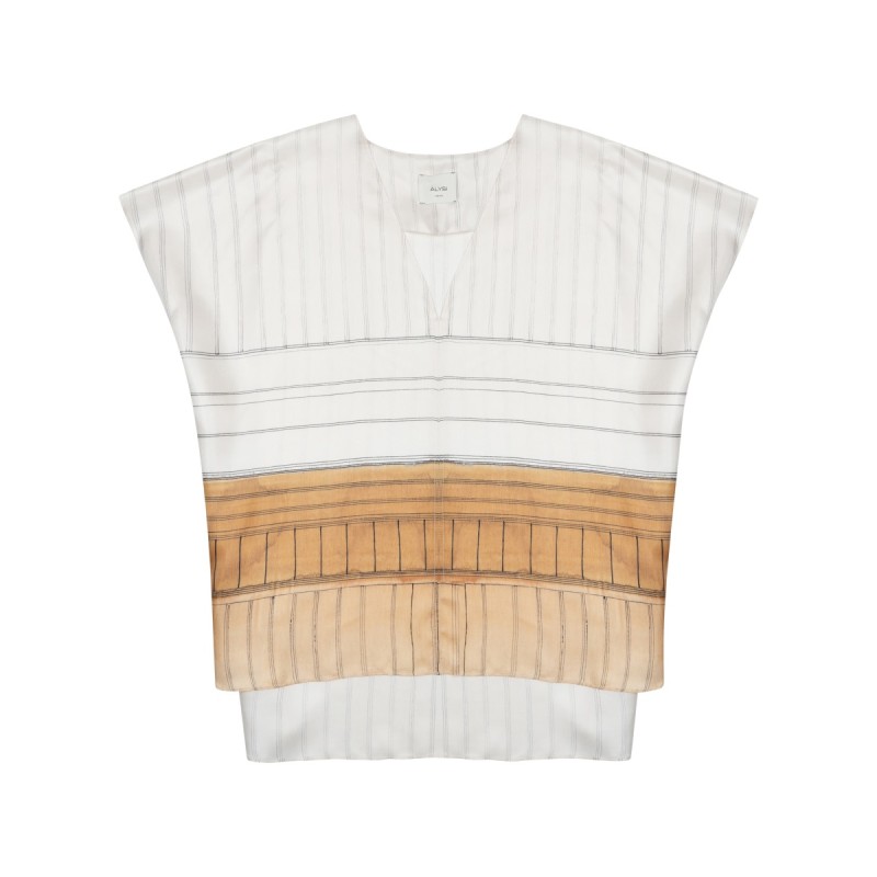 BLUSA CON SCOLLO A V