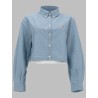 CAMICIA CROPPED "BABY FOX"