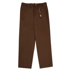 PANTALONE IN COTONE CON CINTURA