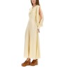 RUCHED SILK DRESS