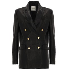 LEATHER BLAZER