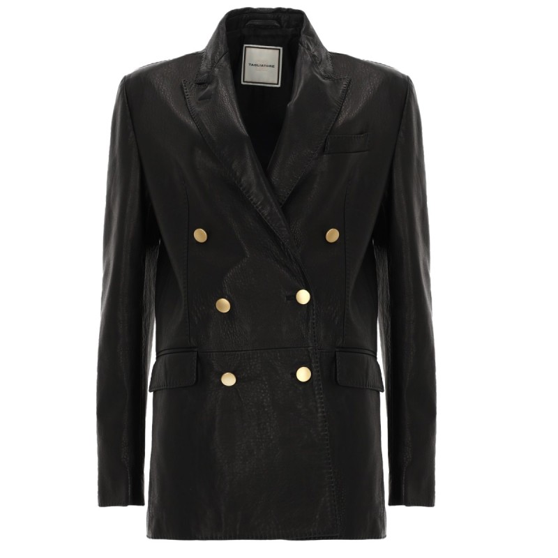 LEATHER BLAZER