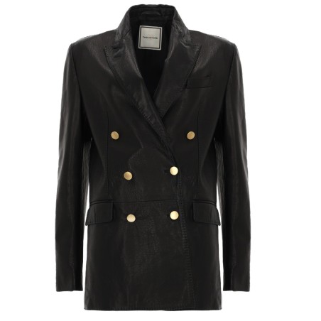 LEATHER BLAZER