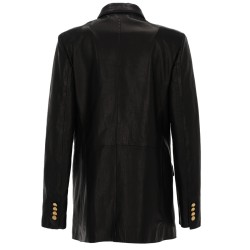 LEATHER BLAZER
