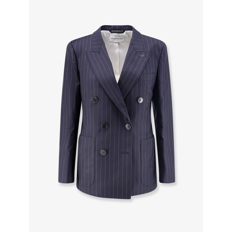 Double-breasted wool blazer