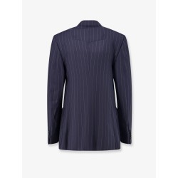 Double-breasted wool blazer