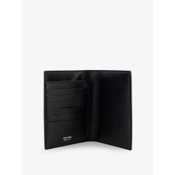 Leather wallet with crocodile print