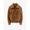 Oversized vintage split-leather jacket