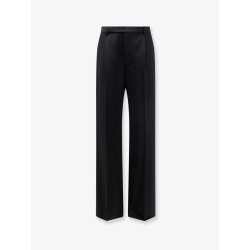 Fluid tailored certified wool trousers