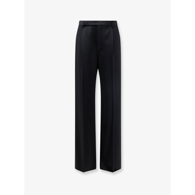 Fluid tailored certified wool trousers