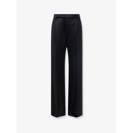 Fluid tailored certified wool trousers