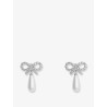 Silver brass earrings