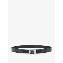 La 66 leather belt with silver metal buckle