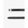 La 66 leather belt with silver metal buckle