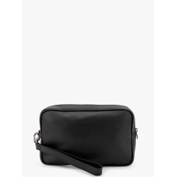 Leather Clutch with Logo